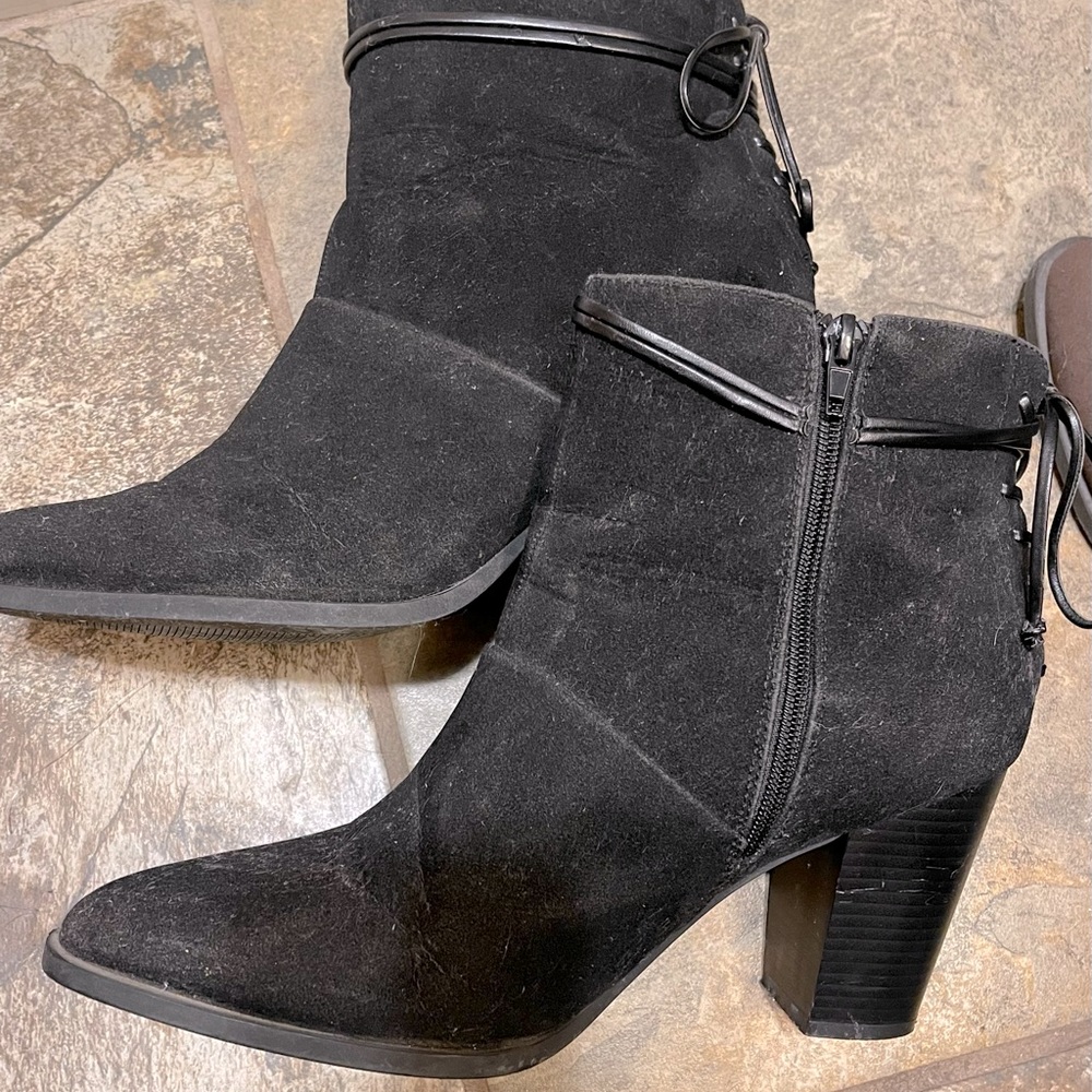 Boots with heals size 12 worn once